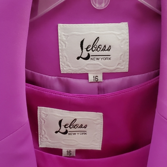 Le Bos 3Piece skirt, blouse, jacket Suit (16) - Picture 3 of 3